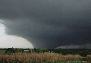 The massive tornado, taken around the time it was destroying Willow Lake Estates. (Photo: Erin Maxwell)