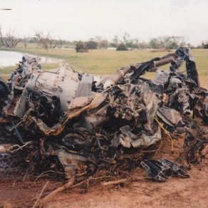 Jacqueline Sivard's car after being pulled from the pond.